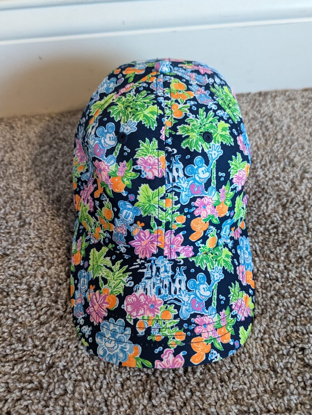 Lilly Pulitzer x Disney - Navy Lilly Loves Disney Run Around Hat - One Size - Picture 2 of 7